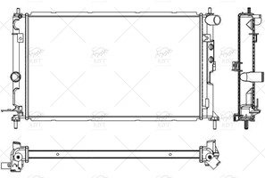 1300185 SU RADYATORU VECTRA B 2.0 DZL