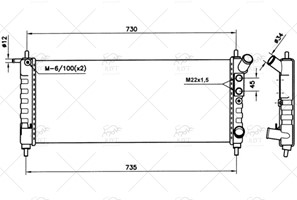1300205 SU RADYATORU CORSA B 1.2 DUZ KLIMALI