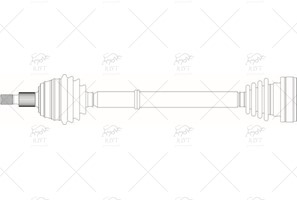 1J0407272 AKS KOMPLE SAG GOLF4-BORA-A3 1.9TDI 97-04