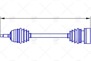1J0407272BL AKS KOMPLE SAG GOLF4-BORA-A3 1.6 AKL-AEH 98-04