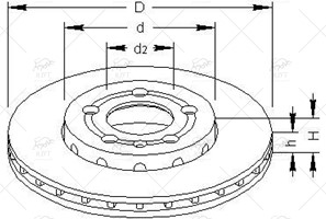 1J0615301D FREN DISKI ON GOLF4-BORA-A3-LEON-CORDOBA-IBIZA-POLO 14-15J