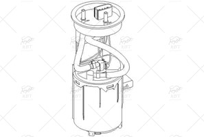 3B0919051C YAKIT POMPASI+SAMANDIRA PASSAT 97->