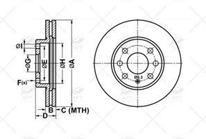 569021 FREN DISKI ON CORSA C 1.2