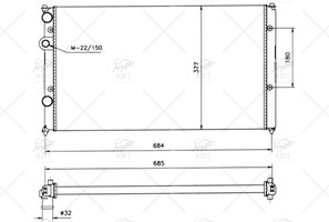 6K0121253AA SU RADYATORU KLIMALI P.CLASSIC 1.6-1.9SDI AFT-AKL-AEH-ASV 98->