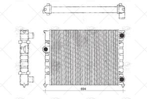 6K0121253L SU RADYATORU CORDOBA-IBIZA-POLO CLASSIC 1.4-1.6-1.9 KLIMALI