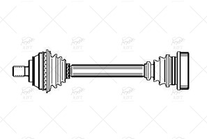 8D0407452AX AKS KOMPLE SAG PASSAT 1.8-1.8T 20V 97-01