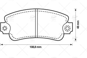 FB88160-FREN BALATASI ARKA UNO 60 126BIS