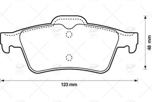 TNC1469-GDB3292 FREN BALATASI ARKA LAGUNA II-ESPACE IV-VEL SATIS-MGN II SPORT CMOM