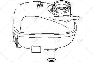 20076011 RADYATOR EK DEPOSU CORSA C COMBO C